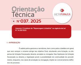 Imagem da notícia ORIENTAÇÃO TÉCNICA Nº 37/2025